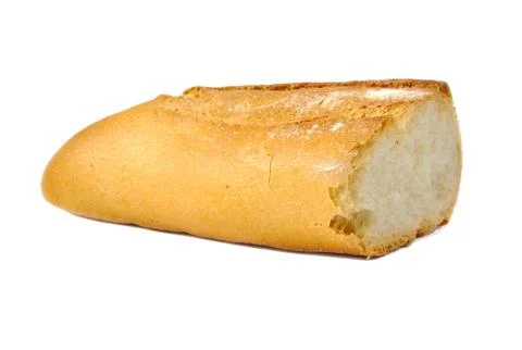 French bread isolated on white background Stock Photos