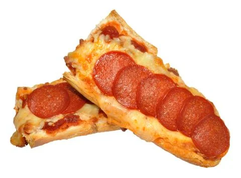 French Bread Pepperoni Pizza Stock Photos