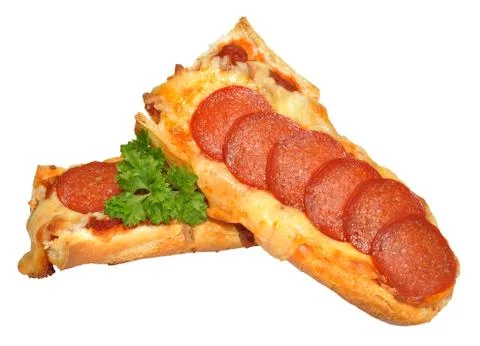 French Bread Pepperoni Pizza Stock Photos