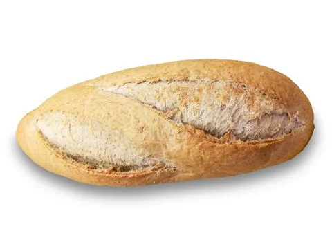 French breads isolate on white background and make with paths. Фото