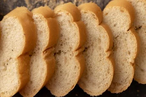 French breads sliced Stock Photos