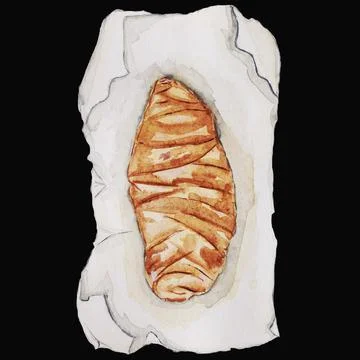 French breakfast,coffee Illustrazione stock