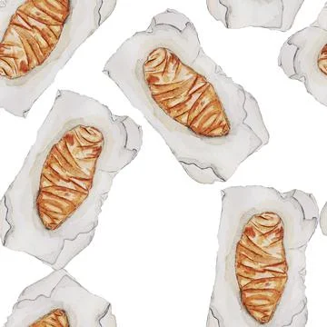 French breakfast,coffee Stock Illustration