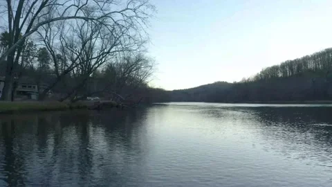 French Broad River Winter Stock Footage 197387590