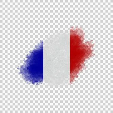 French Brush Flag 스톡 사진