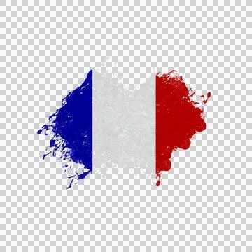 French Brush Flag Foto stock