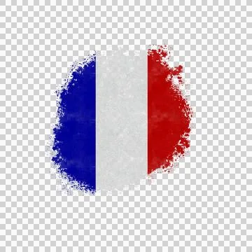 French Brush Flag 스톡 사진