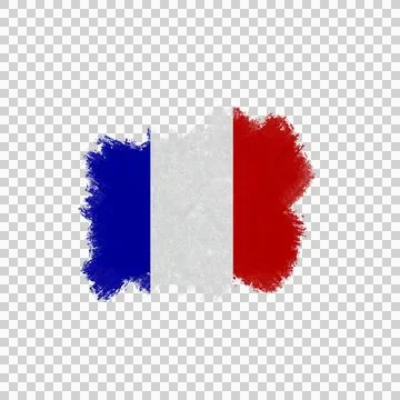 French Brush Flag Foto stock