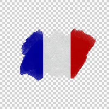 French Brush Flag 스톡 사진