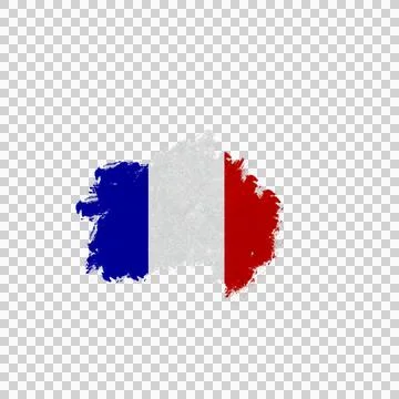 French Brush Flag Stock Photos