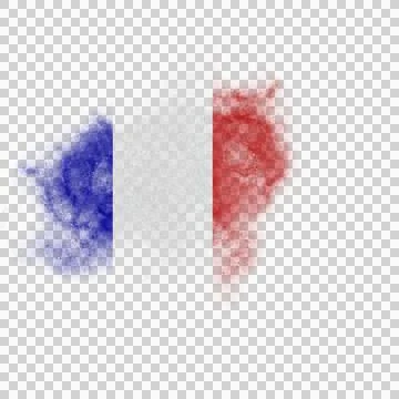 French Brush Flag 写真素材