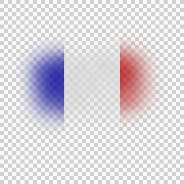 French Brush Flag Foto stock