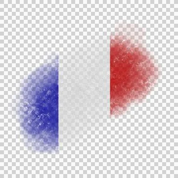 French Brush Flag Stockfoto's