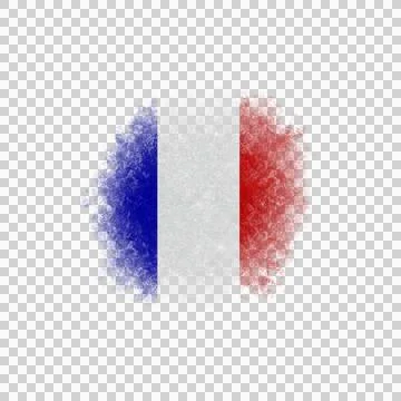 French Brush Flag Stock Photos