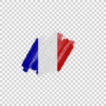 French Brush Flag Stock Photos