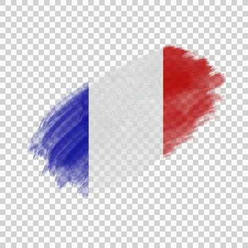 French Brush Flag Stock Photos
