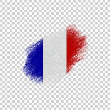 French Brush Flag Foto stock