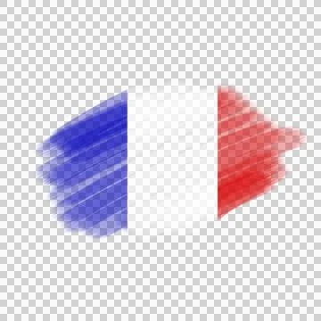 French Brush Flag Stock Photos