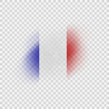 French Brush Flag Foto stock
