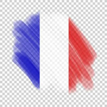French Brush Flag Stock Photos