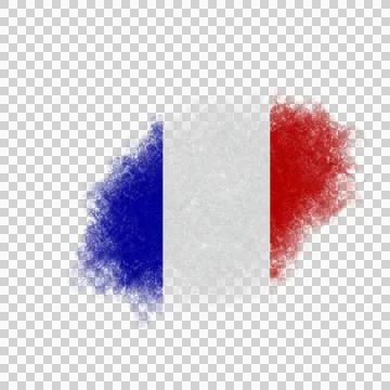 French Brush Flag Stock Photos