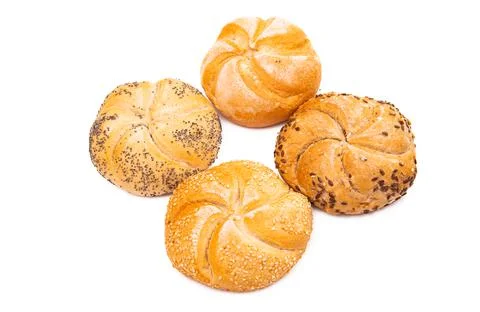 French bun isolated Stock Photos