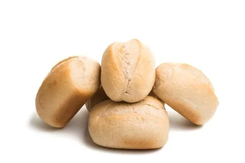 French buns isolated Stock Photos
