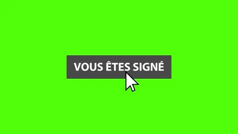 French button subscribe on green background Stock Footage 168227639