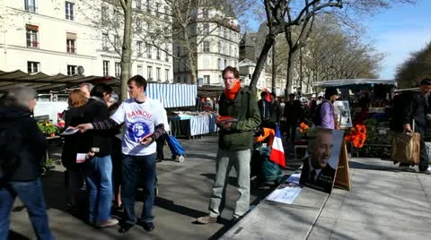 French campaign Video stock 10876399