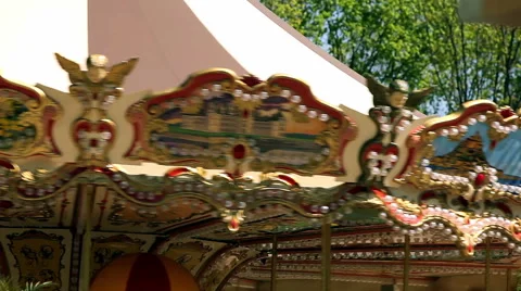 French carousel Stock Footage 47563512