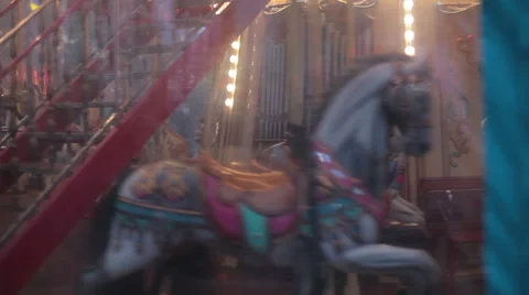 French carousel Stock Footage 52718704