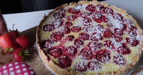 French casserole with berries. Stock-Footage 137040149