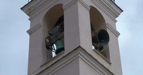 Church Bell Ringing With Audio., Stock Video
