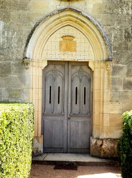 French Chapel Doors Stock Photos