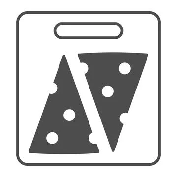 French cheese biscuits solid icon, french food consept, crackers vector sign on Stockillustratie