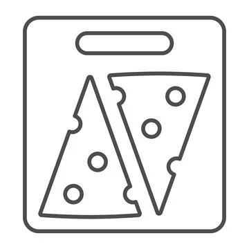 French cheese biscuits thin line icon, french food consept, crackers vector sign Stock Illustration