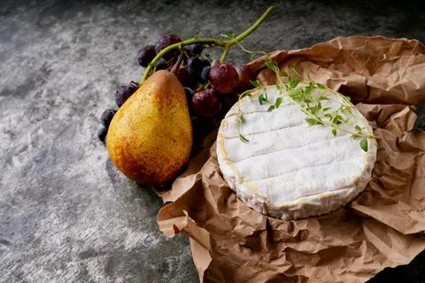 French cheese Camembert Stock Photos