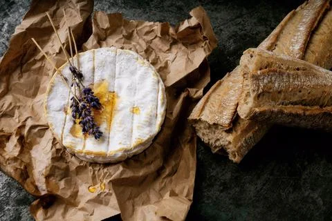 French cheese Camembert Stock Photos