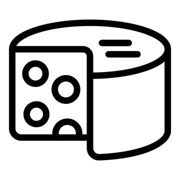 French cheese icon outline vector. Nation excursion イラスト素材