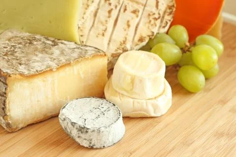 French cheese 库存照片