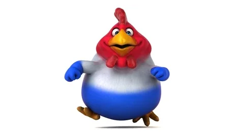 French chick - 3D Animation Stock Footage 75451131