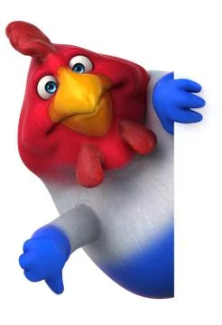 French chick - 3D Illustration 무료 스톡 일러스트