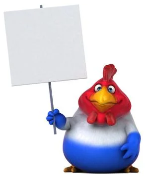 French chick - 3D Illustration Stock Illustration