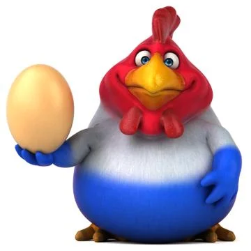 French chick - 3D Illustration Illustrazione stock