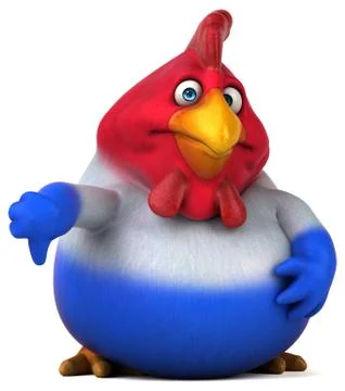 French chick - 3D Illustration Stock Illustration