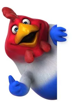 French chick - 3D Illustration Stock Illustration