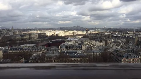 French Cityscape Timelapse Stock Footage