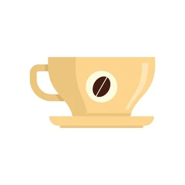 French coffee cup icon flat isolated Stock Illustration