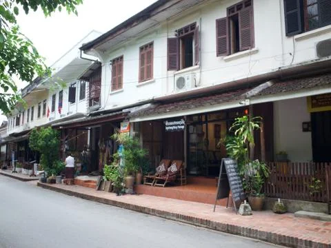 French colonial architecture Stock Photos