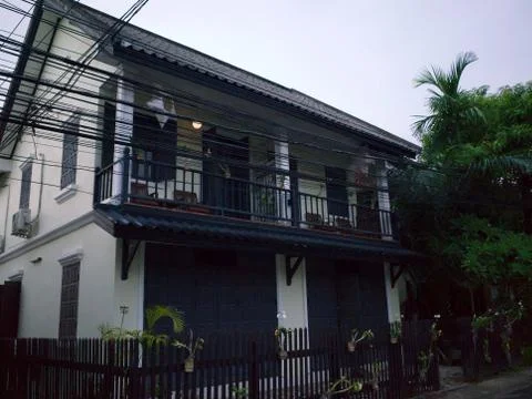 French colonial architecture Foto stock